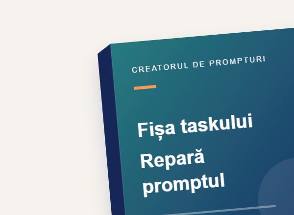 Prezentare ilustrativă a fișei taskului și a fișei de reparare